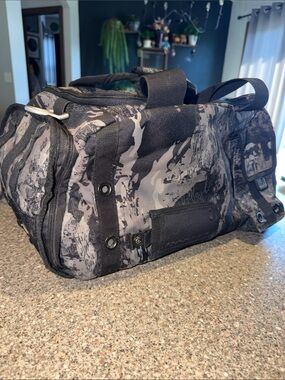 Oakley Black & Gray Camo Tactical Duffel Bag